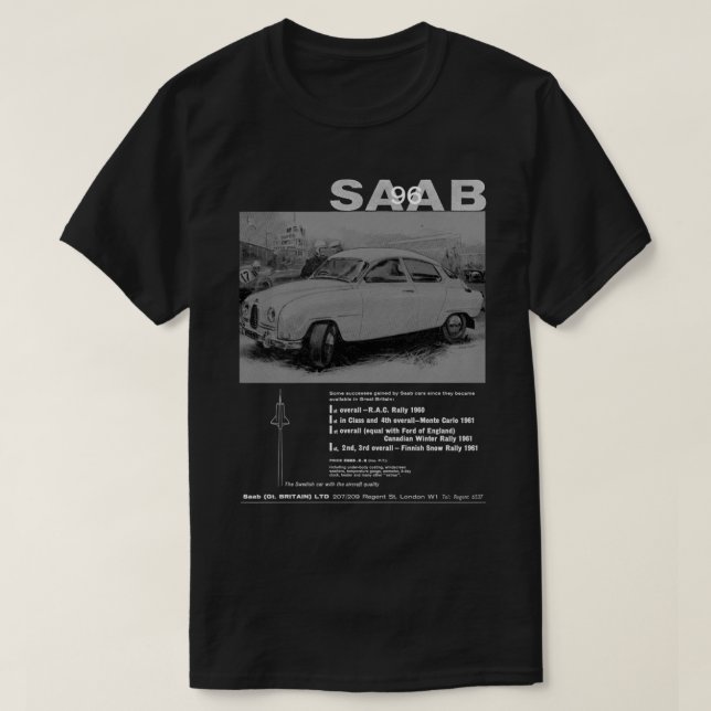 SAAB 96 T-Shirt (Design vorne)