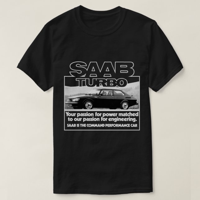 SAAB 99 TURBO T-Shirt (Design vorne)