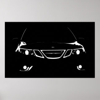 Saab 9-3 Aero Poster
