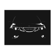 Saab 9-3 Aero Postkarte