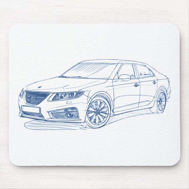 Saab 9-5 2011 mousepad (Vorne)