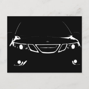 Saab Postcard Postkarte