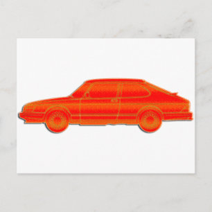 Saab-Profil Postkarte