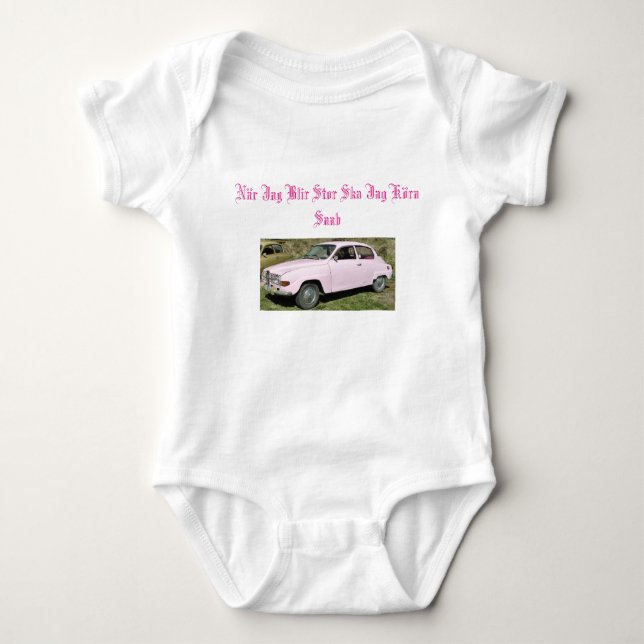saab v4 baby strampler (Vorderseite)