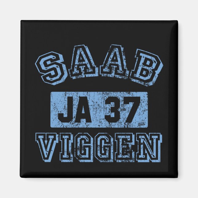 Saab Viggen - BLUE Magnet (Vorne)