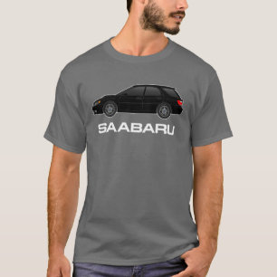 saabaru 9-2X im Schwarzen T-Shirt