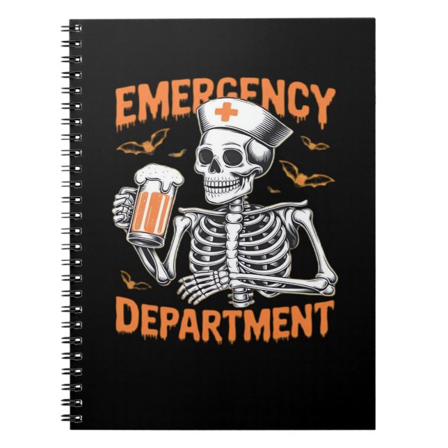 Saal 2 Side Emergency Department Halloween Nurine Notizblock (Vorderseite)