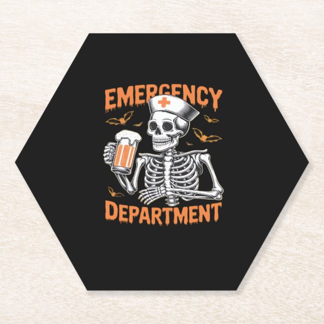 Saal 2 Side Emergency Department Halloween Nurine Untersetzer (Vorderseite)