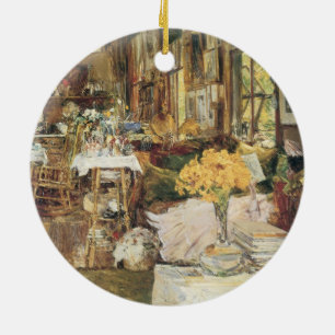 Saal der Blume von Childe Hassam, Vintage Kunst Keramik Ornament