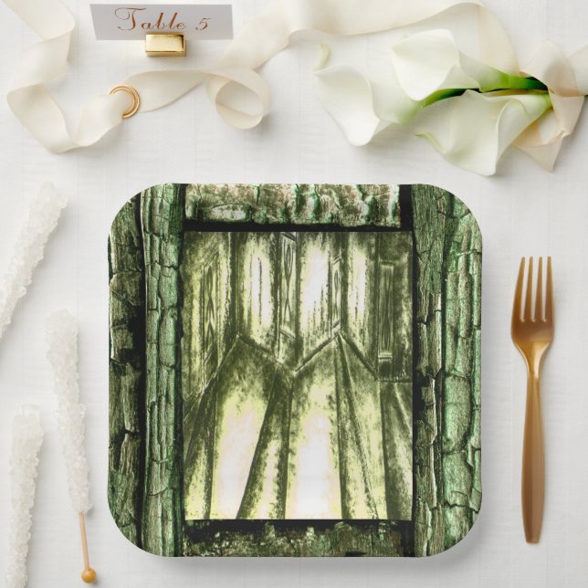 Saal der Soule Pappteller (Hochzeit)