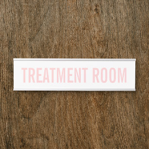 Saal "Feminine Blush Pink & White Beauty" Türschild