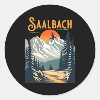 Saalbach Wanderking Runder Aufkleber