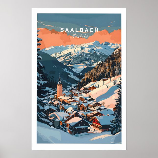 Saalbach Wandkunst Druck 1 Poster (Vorne)