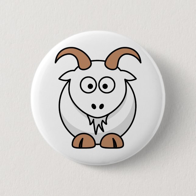 Saanen Goat Button (Vorderseite)