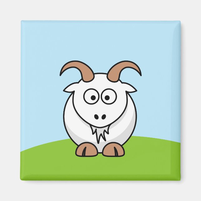 Saanen Goat Magnet (Vorne)
