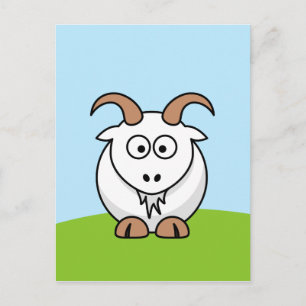 Saanenziege Postkarte