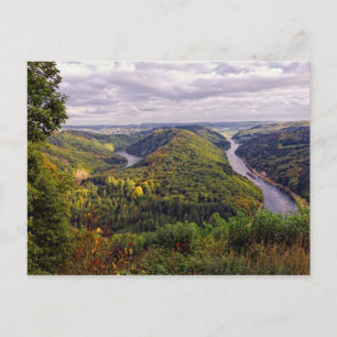 saar river bending postkarte