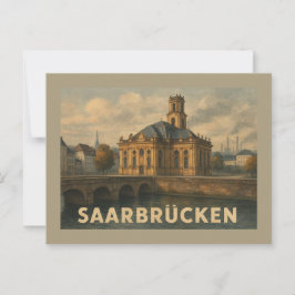 Saarbrücken Deutschland Stadt Kunst Postkarte