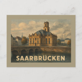 Saarbrücken Deutschland Stadt Kunst Postkarte