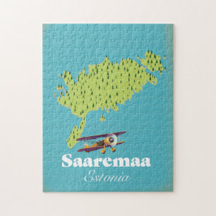 Saaremaa Estland Karte Puzzle