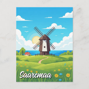 Saaremaa Estland Reise Postkarte