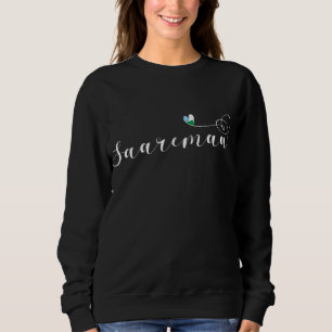 Saaremaa Flag Herz, Estland Sweatshirt
