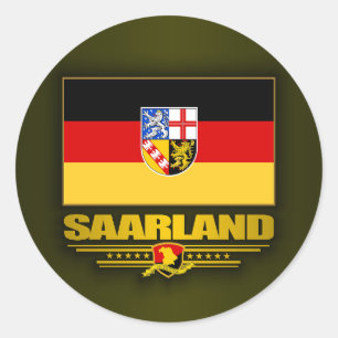 Saarland Runder Aufkleber