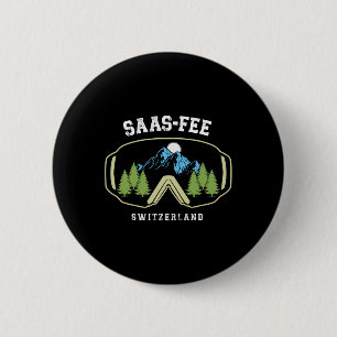 Saas-fee Skibrille Resort Schweizer Alpen Skifahre Button