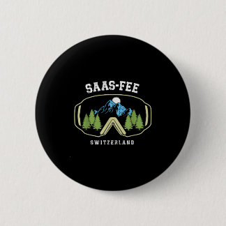 Saas-fee Skibrille Resort Schweizer Alpen Skifahre Button