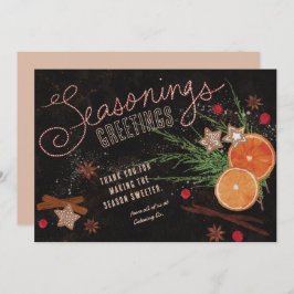 Saasonings Grußkarten für Geschäftsreisen Feiertagskarte