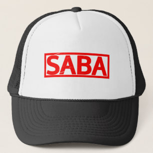 Saba-Briefmarke Truckerkappe