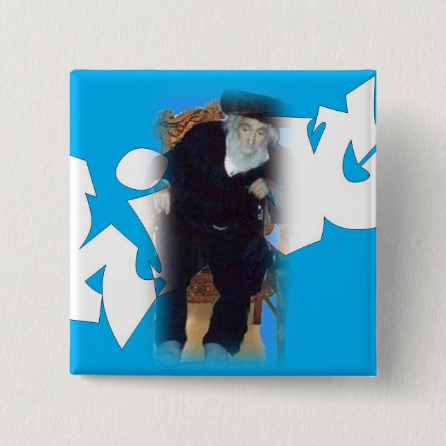 Saba der quadratische Knopf Königs Button (Vorderseite)