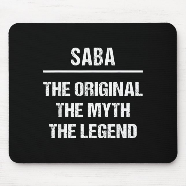 Saba Der Ursprüngliche Name Mythos Legende Hebräis Mousepad (Vorne)
