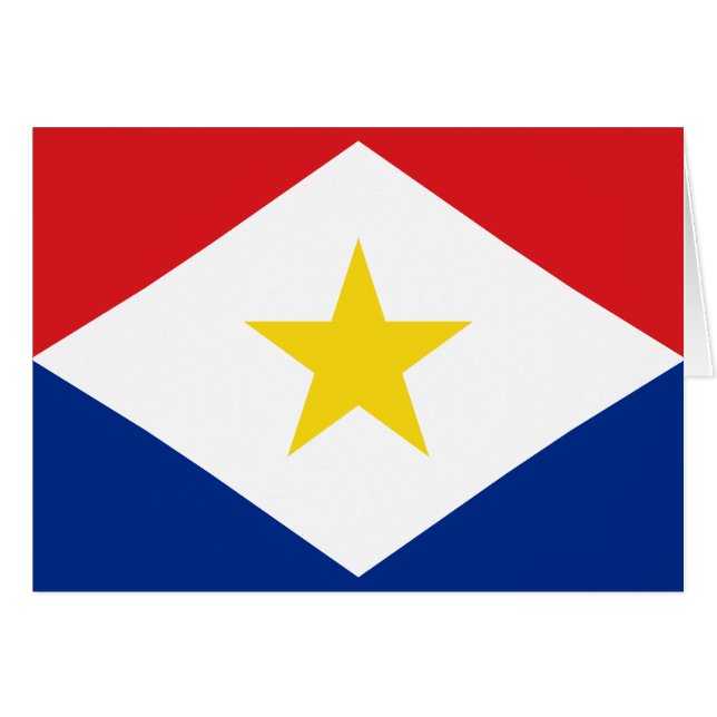 Saba Flag (Vorderseite (Horizontal))