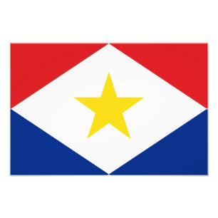 Saba Flag Fotodruck