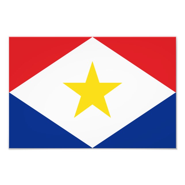 Saba Flag Fotodruck (Vorne)