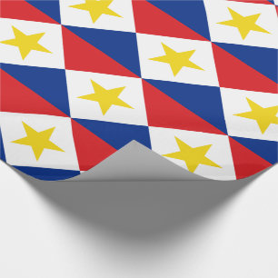 Saba Flag Geschenkpapier