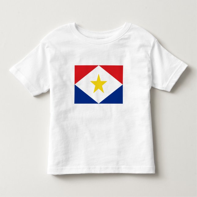 Saba Flag Kleinkind T-shirt (Vorderseite)