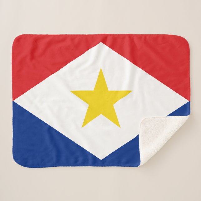 Saba Flag Sherpadecke (Vorderseite (Horizontal))