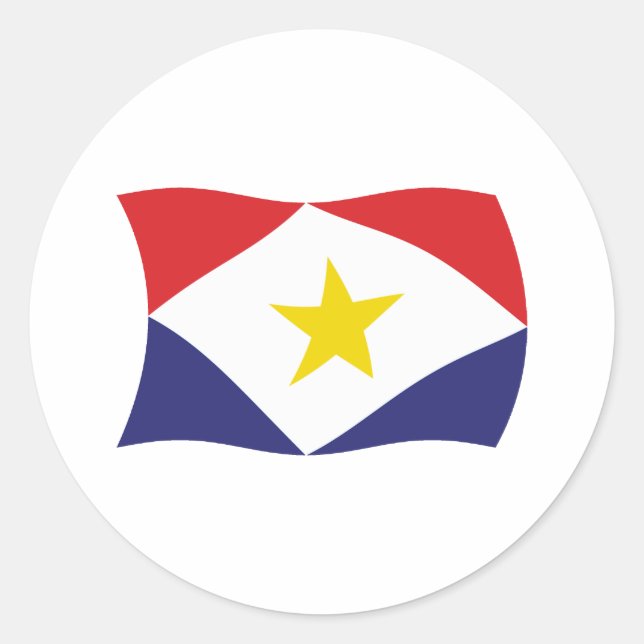 Saba Flag Sticker (Vorderseite)