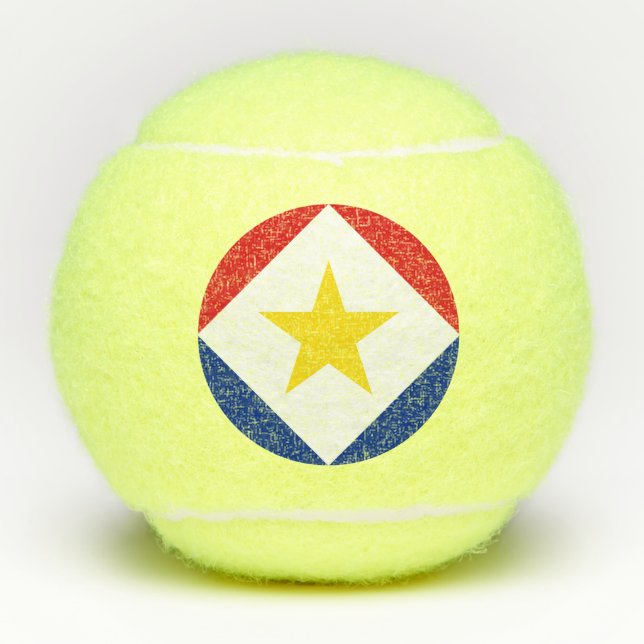 Saba Flag Tennisbälle (Vorderseite)
