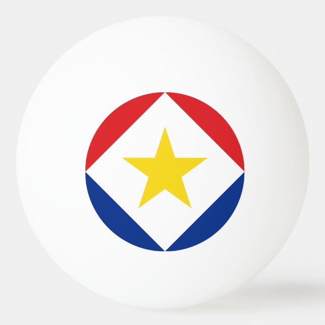 Saba Flag Tischtennisball (Vorderseite)