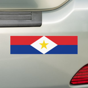 Saba-Flagge Autoaufkleber