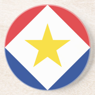 Saba-Flagge Getränkeuntersetzer