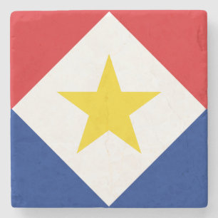 Saba-Flagge Steinuntersetzer