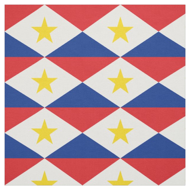 Saba-Flagge Stoff (Muster)