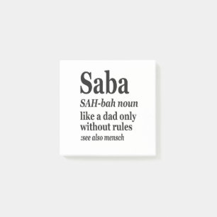 Saba Hebrew Opa Definition Jüdisch Hanukkah Gif Post-it Klebezettel