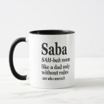 Saba Hebrew Opa Definition Jüdisch Hanukkah Gif Tasse<br><div class="desc">Saba Funny Hanukkah Deinition Shirt</div>