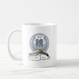 Saba Mackerel Sushi Cat Kaffeetasse