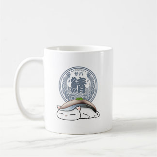 Saba Mackerel Sushi Cat Kaffeetasse